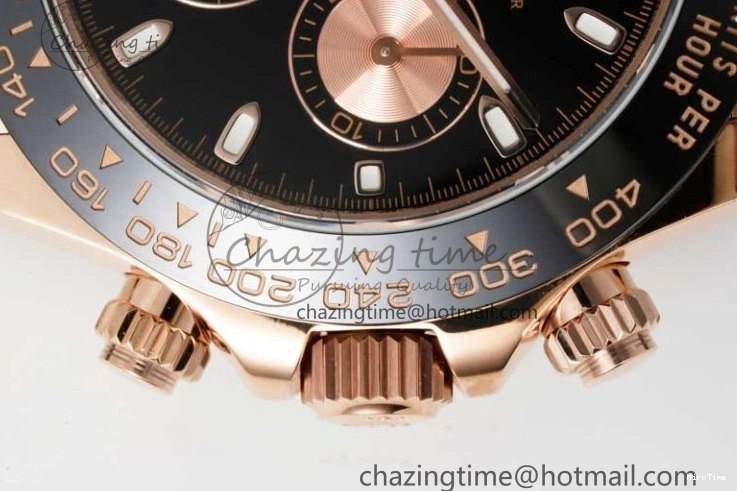 MiroTime 0506 Stretchable Daytona 116515 QF 1:1 Best Edition Black RG Dial on Oysterflex Rubber Strap SA 2273